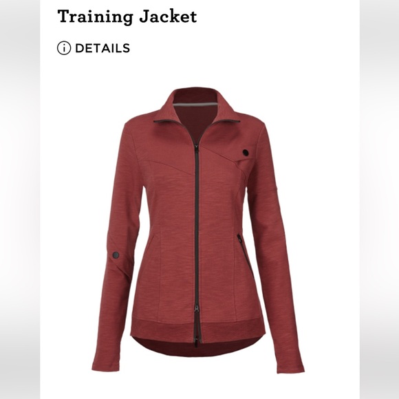 Cabi Training Jacket EUC Size Med. Burgandy slub terry with such a cute fit! - Picture 4 of 7